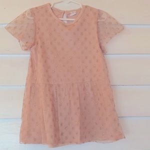 BabyGap, pink tulle dress with gold stars